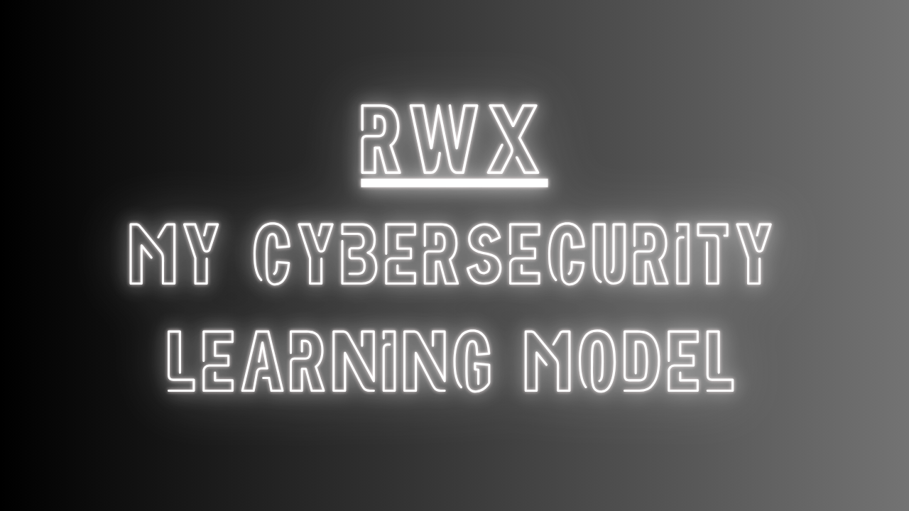 My Cybersecurity Learning Model – RWX